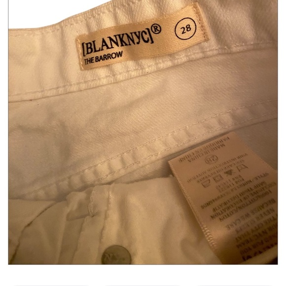 NWT  The Barrow Shorts White High Rise Eyelet Raw Hem Denim Size 28 - Picture 6 of 6